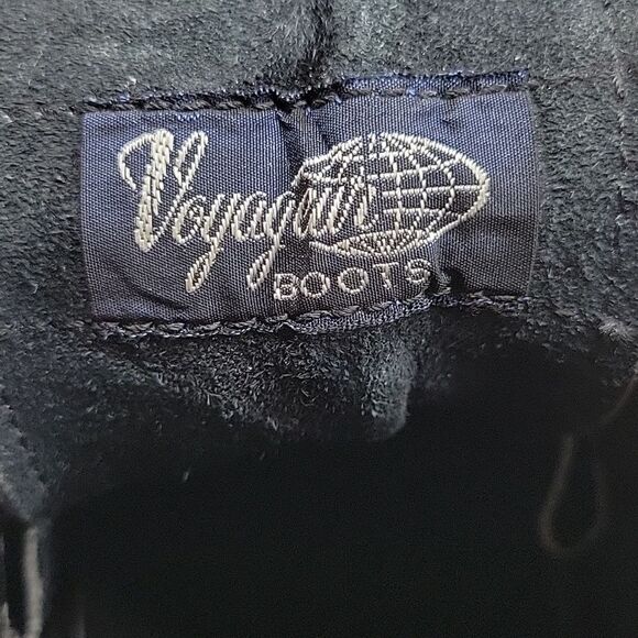 Vintage Vasque/Voyageur Blue Suede Leather Vibram Sole Hiking Boots 80s - Picture 12 of 12